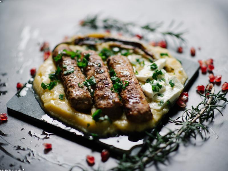 Carpaccio de llagostins amb vinagreta Dijon